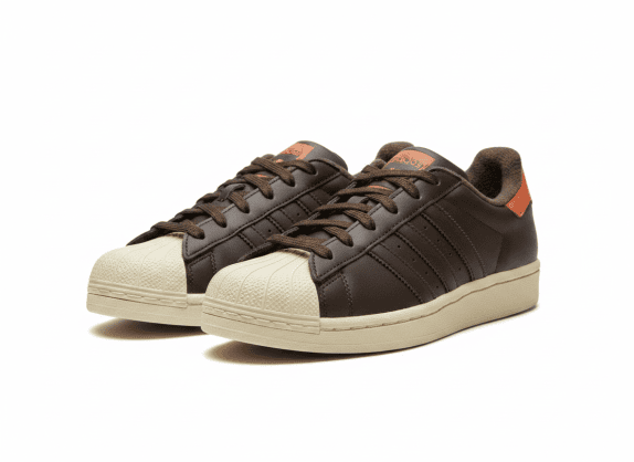 ADIDAS SNEAKERS RETRO BROWN MENS PRE OWNED EU 40 2 3