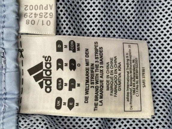 ADIDAS SHORTS ATHLETIC BLU UOMO PRE OWNED M