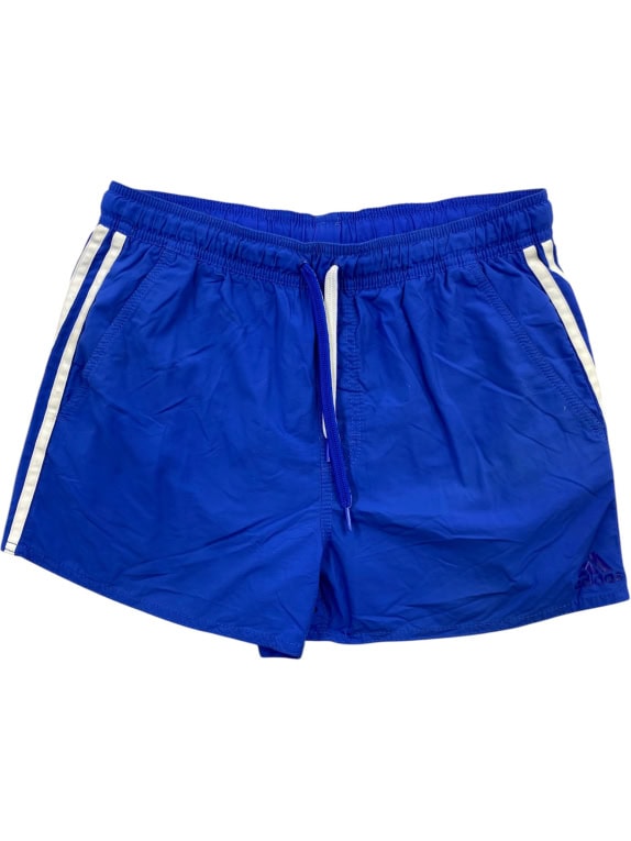 ADIDAS Costume da bagno shorts con logo vintage blu da uomo M