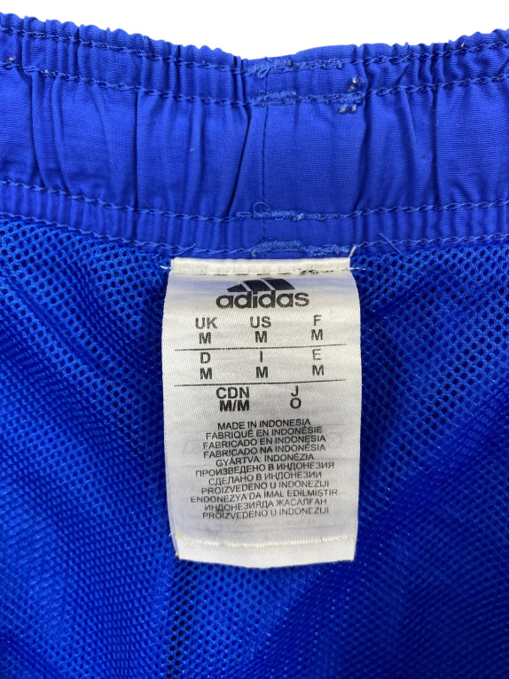 ADIDAS Costume da bagno shorts con logo vintage blu da uomo M
