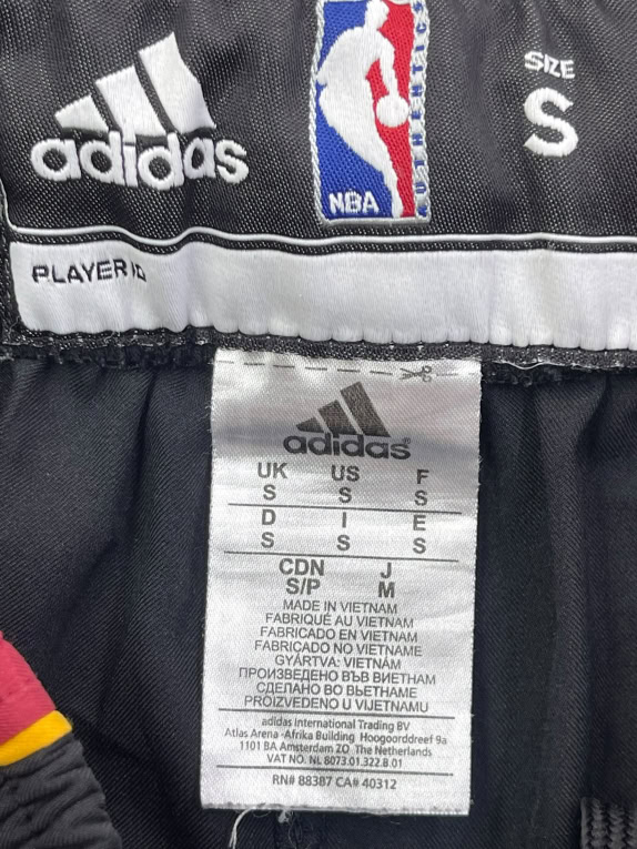 ADIDAS ΣΟΡΤΣ ΜΠΑΣΚΕΤ NBA MIAMI HEAT BIG LOGO ΜΑΥΡΟ UNISEX S