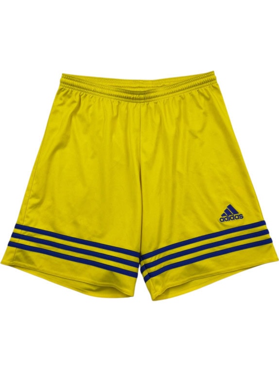 ADIDAS SHORTS SPORTSWEAR YELLOW MEN PRE OWNED M
