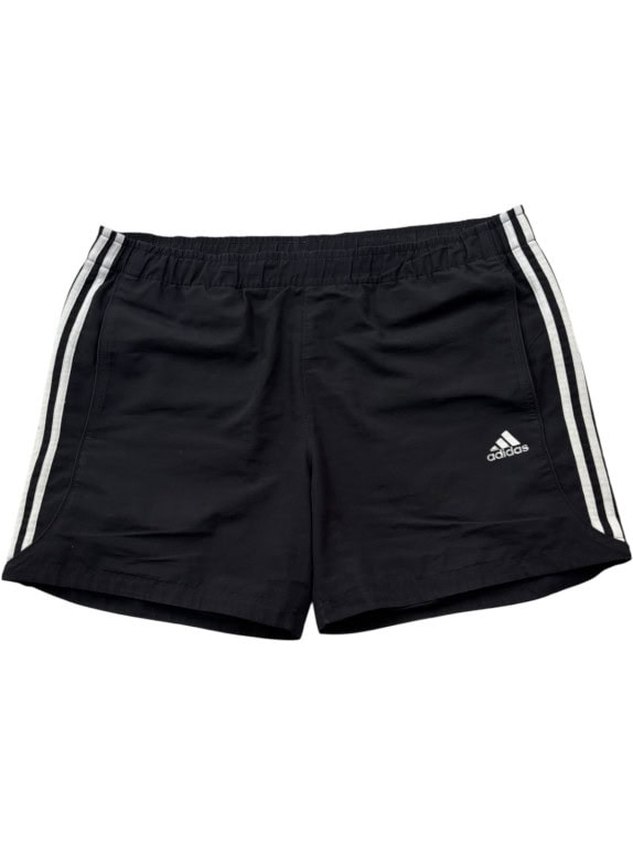 ADIDAS TRACK SHORTS BLACK MEN PRE OWNED