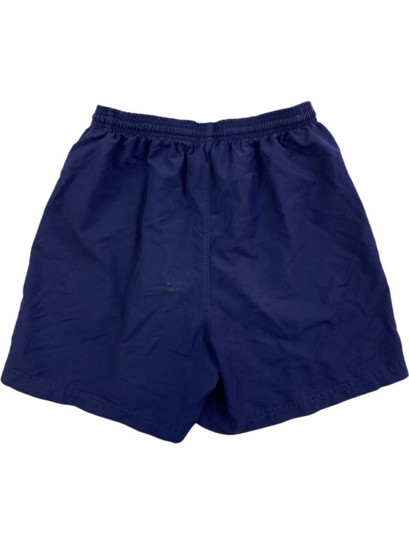 ADIDAS pantaloncini vintage con logo in rilievo blu da uomo XL