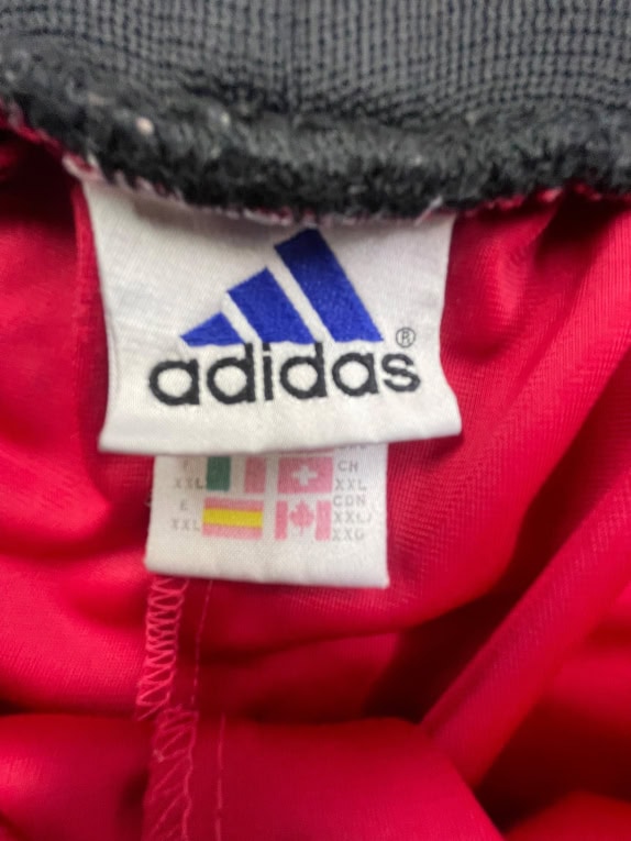 Adidas Σορτσάκι Αθλητικό Vintage Λογότυπο Κόκκινο Ανδρικό XXL