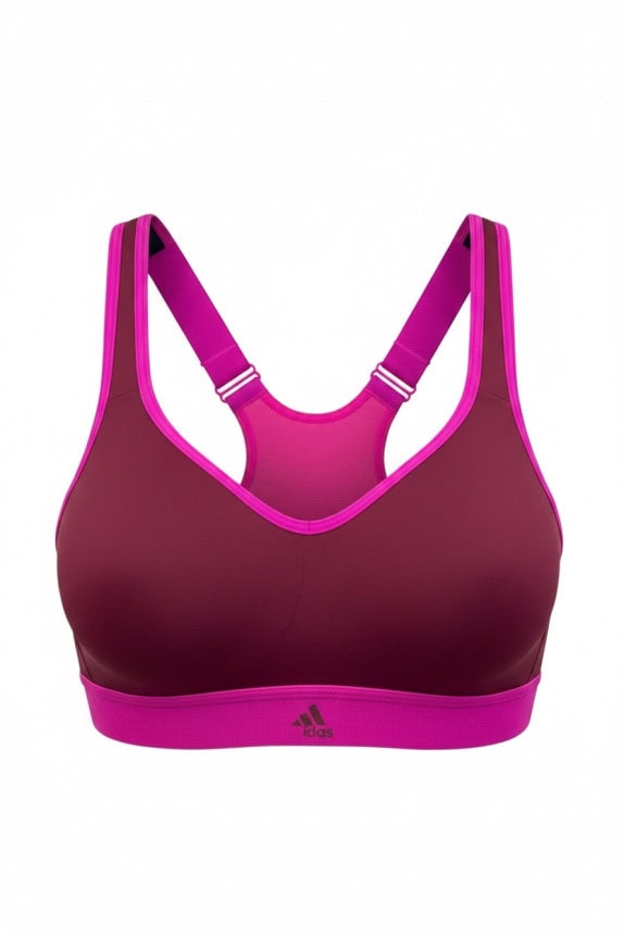 ADIDAS SPORTS BRA ATHLETIC FUCHSIA UNISEX PRE OWNED S
