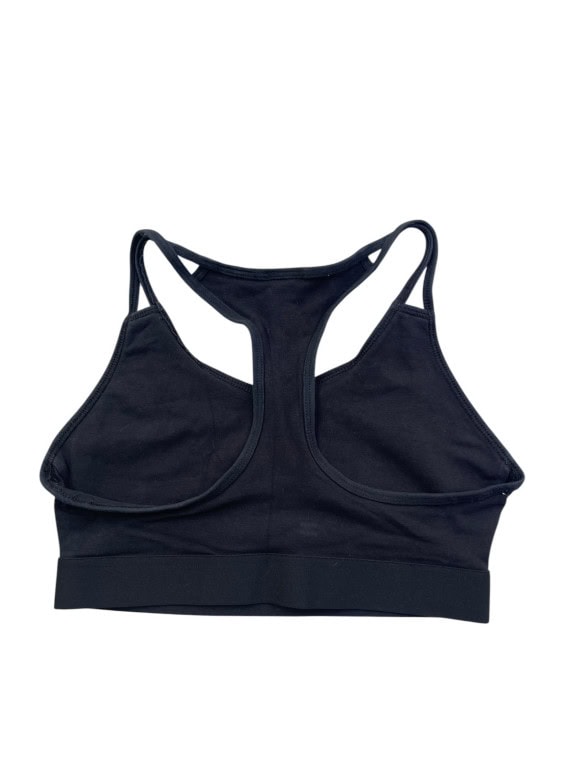 ADIDAS SPORTS BRA MINIMAL BLACK WOMEN PRE OWNED S