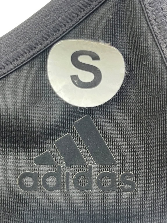 ADIDAS SPORTS BRA MINIMAL BLACK WOMEN PRE OWNED S