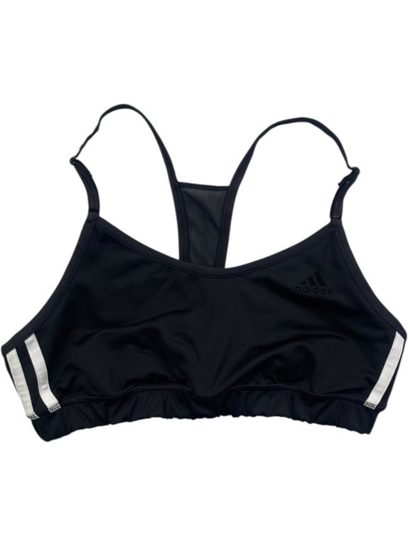 ADIDAS SPORTS BRA MINIMAL BLACK WOMEN PRE OWNED S