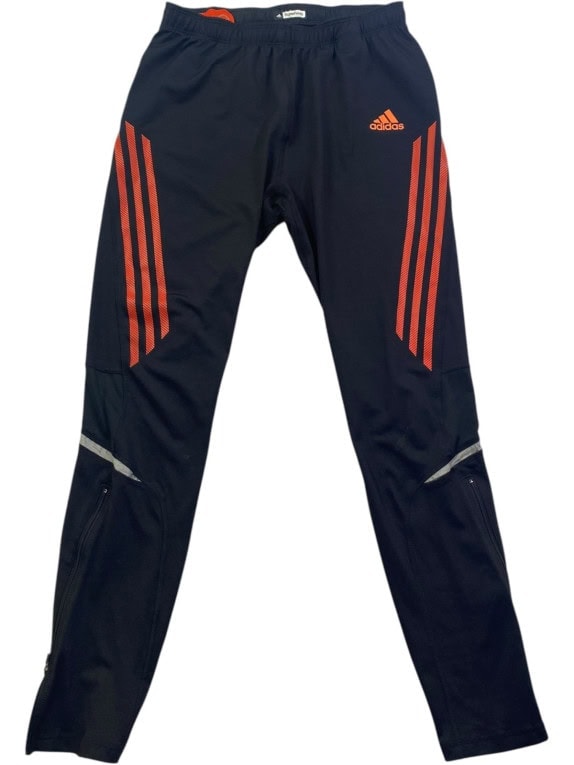 ADIDAS SUPERNOVA TRACK PANTS SPORTSWEAR BLACK UNISEX PRE OWNED L