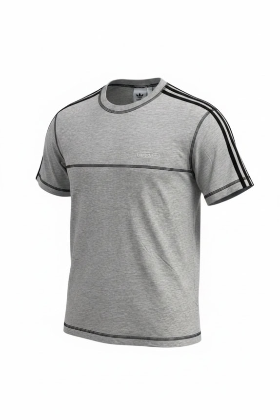ADIDAS T-SHIRT 3-STRIPES GREY UNISEX S