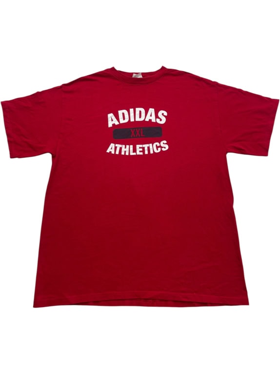 ADIDAS T SHIRT ATHLETICS ΚΟΚΚΙΝΟ ΑΝΤΡΙΚΟ L pre-owned