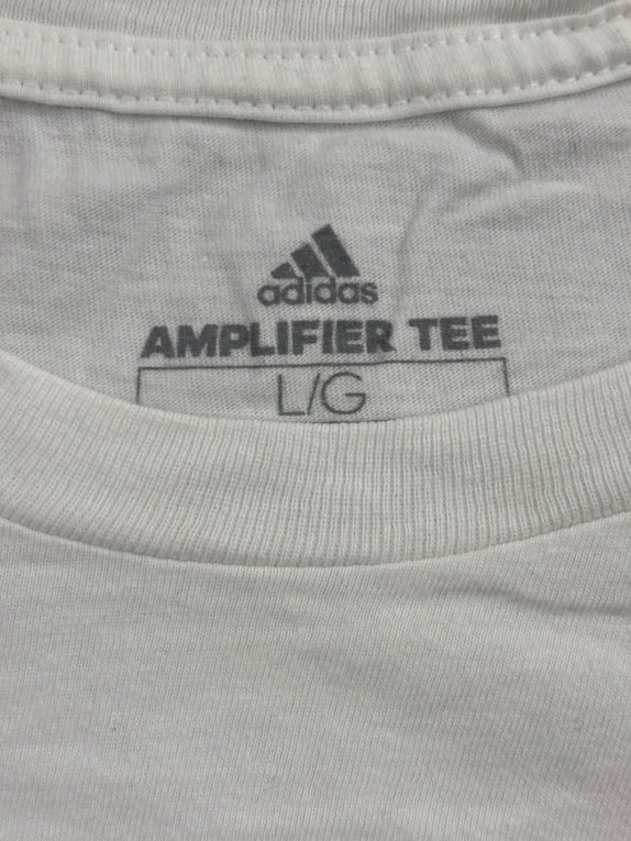 ADIDAS T-SHIRT BIG LOGO CAMO BIANCO UNISEX LARGE