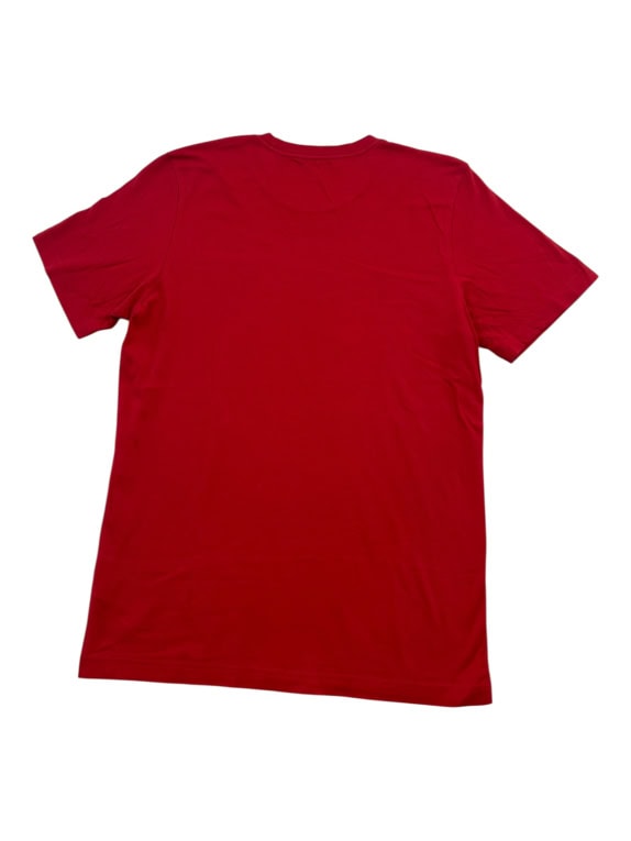 ADIDAS T-SHIRT CASUAL LINEAR LOGO PRINT ΚΟΚΚΙΝΟ ΑΝΔΡΙΚΟ MEDIUM