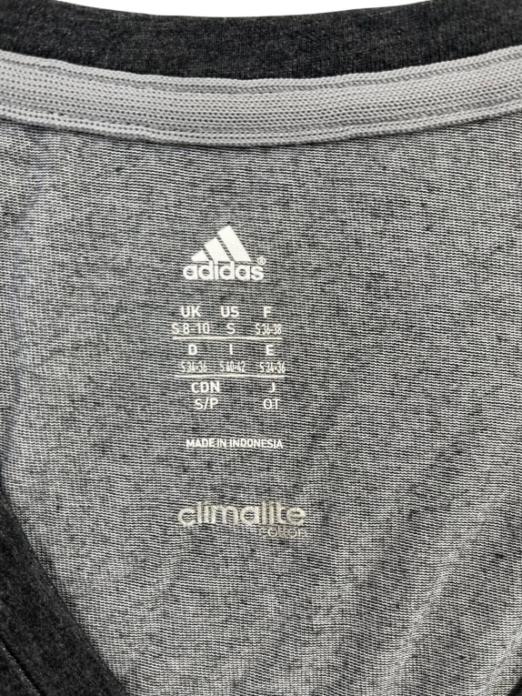 ADIDAS T-SHIRT CLIMALITE ΜΕ ΛΑΙΜΟΚΟΨΗ V ΛΟΓΟΤΥΠΟ ΓΚΡΙ/ΚΙΤΡΙΝΟ ΓΥΝΑΙΚΕΙΟ S