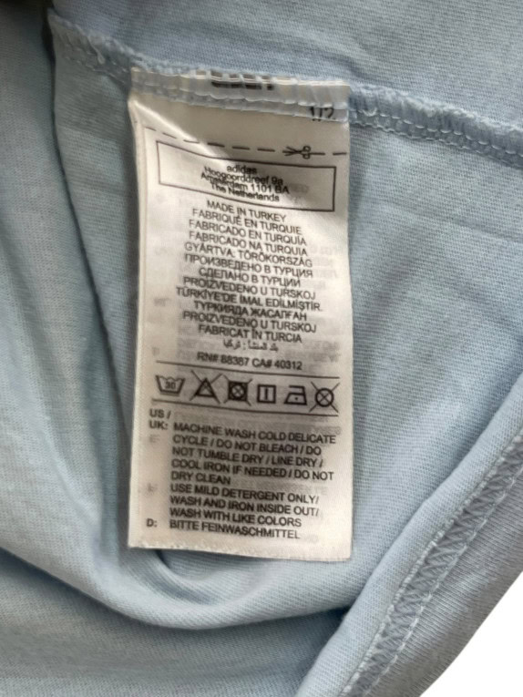 ADIDAS T SHIRT GRAPHIC ΑΝΟΙΧΤΟ ΜΠΛΕ ΑΝΤΡΙΚΟ PRE OWNED M