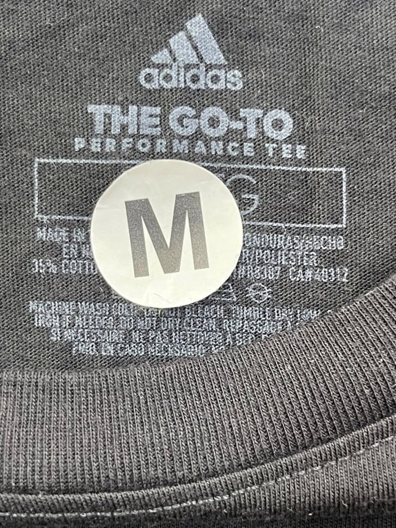 ADIDAS T SHIRT GRAPHIC BLACK WOMEN PRE OWNED M