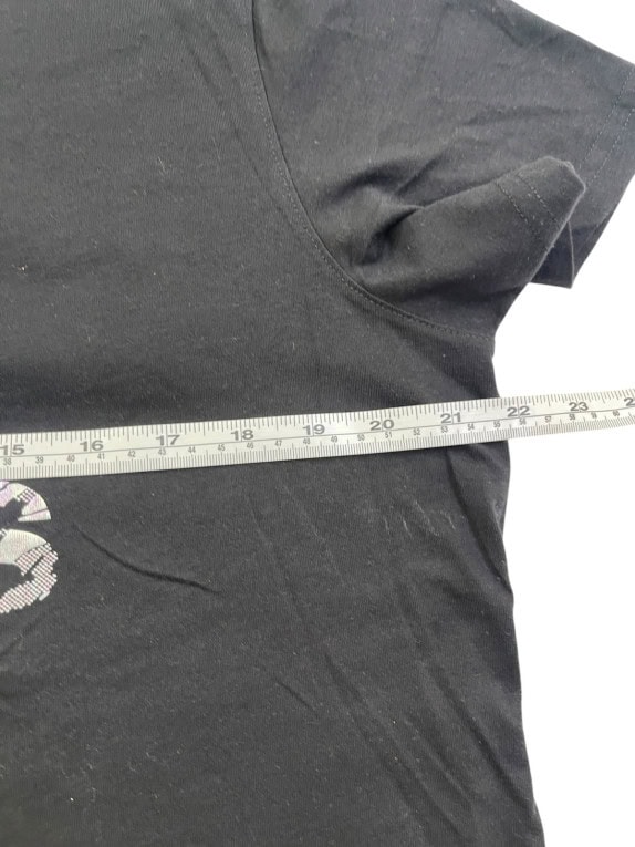 ADIDAS T SHIRT GRAPHIC BLACK WOMEN PRE OWNED M