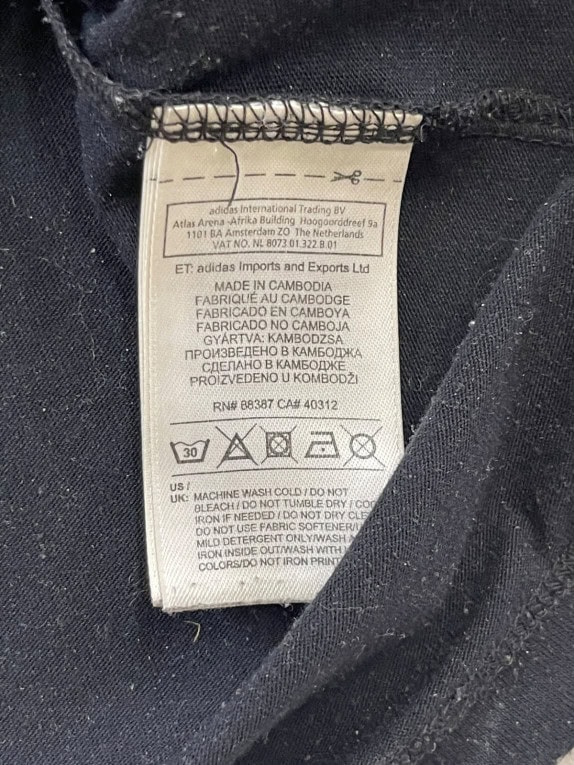 ADIDAS T SHIRT GRAPHIC ΜΑΥΡΟ ΓΥΝΑΙΚΕΙΟ PRE OWNED M