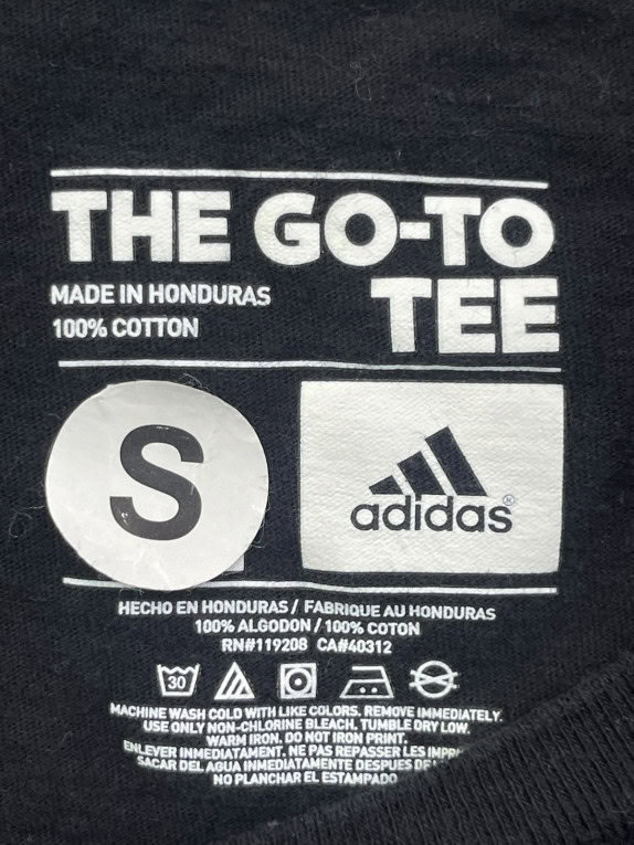 ADIDAS T SHIRT GRAPHIC ΜΑΥΡΟ ΓΥΝΑΙΚΕΙΟ PRE OWNED S