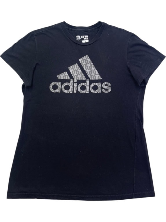ADIDAS T SHIRT GRAPHIC ΜΑΥΡΟ ΓΥΝΑΙΚΕΙΟ PRE OWNED S