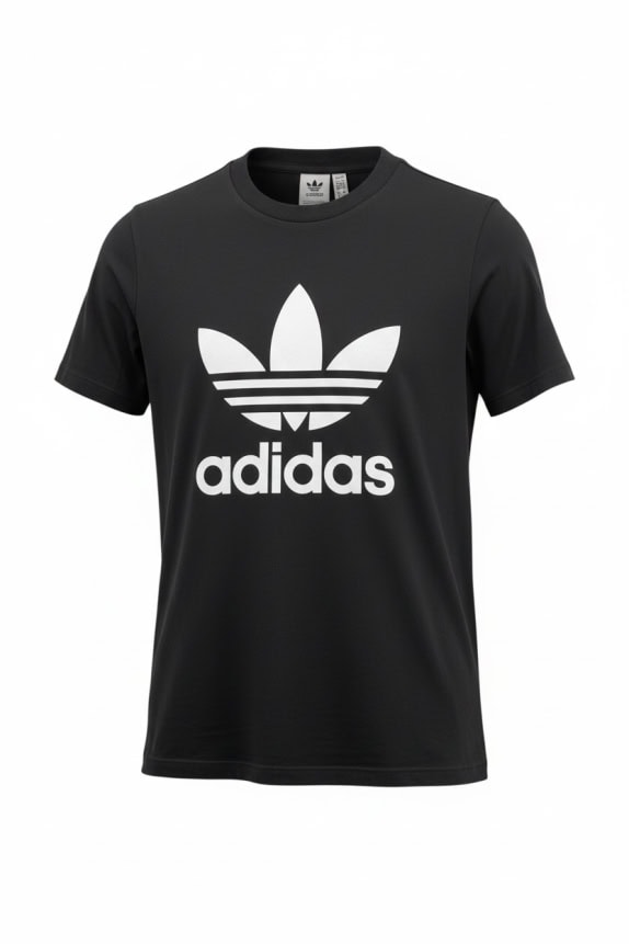 ADIDAS T-SHIRT ORIGINALS TREFOIL LOGO NERO DA DONNA S
