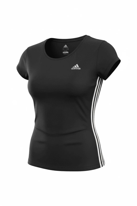 ADIDAS T-SHIRT PERFORMANCE ESSENTIALS ΛΟΓΟΤΥΠΟ ΜΑΥΡΟ ΓΥΝΑΙΚΕΙΟ S
