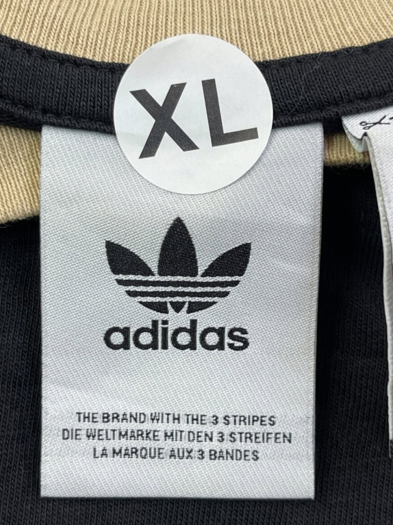 ADIDAS T SHIRT RETRO BLACK UNISEX PRE OWNED XL