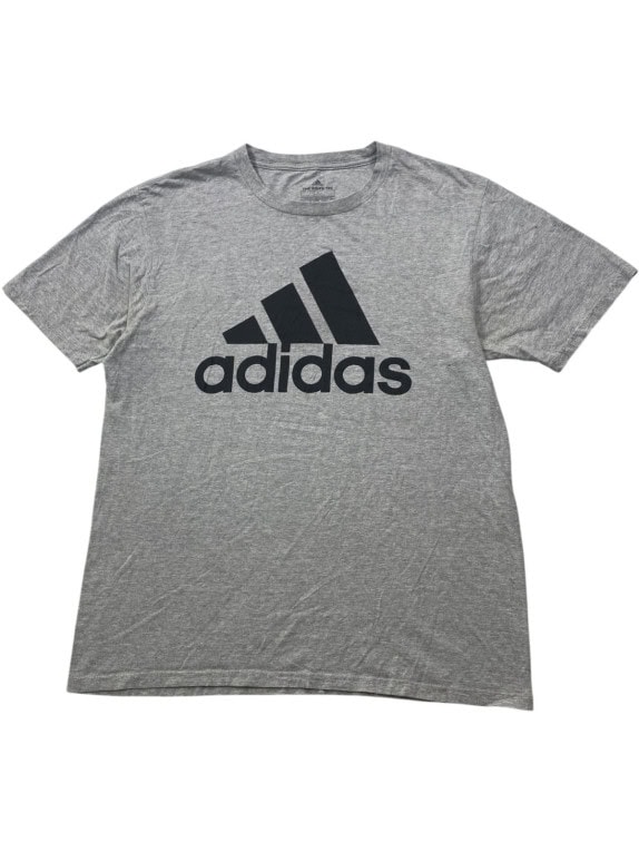 ADIDAS T SHIRT SPORTSWEAR ΓΚΡΙ ΑΝΤΡΙΚΟ PRE OWNED L