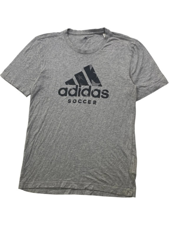 ADIDAS T SHIRT SPORTSWEAR GREY MENS PRE OWNED S