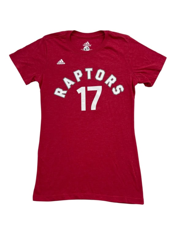 ADIDAS T-SHIRT TORONTO RAPTORS VALANCIUNAS #17 LOGO ΚΟΚΚΙΝΟ ΓΥΝΑΙΚΕΙΟ XS