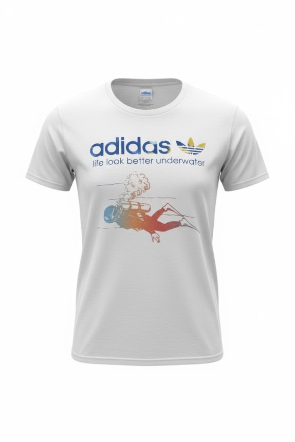 ADIDAS T-SHIRT VINTAGE LIFE LOOK BETTER UNDERWATER ΛΕΥΚΟ ΓΥΝΑΙΚΕΙΟ S