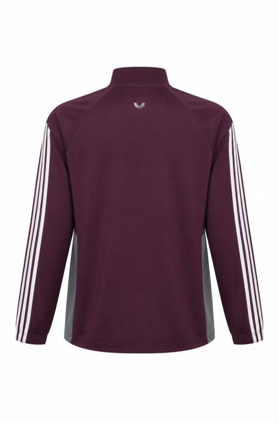 ADIDAS TRACK JACKET ATHLETIC BURGUNDY MEN PRE OWNED M