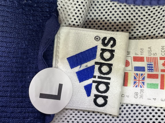 1998 ADIDAS TRACK JACKET RETRO ΜΠΛΕ ΑΝΤΡΙΚΟ PRE OWNED L