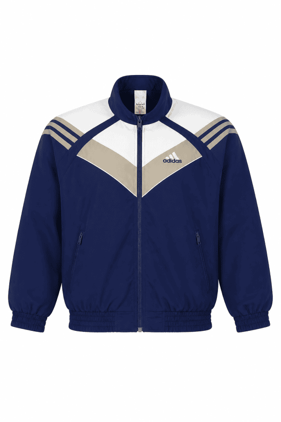 1998 ADIDAS TRACK JACKET RETRO ΜΠΛΕ ΑΝΤΡΙΚΟ PRE OWNED L