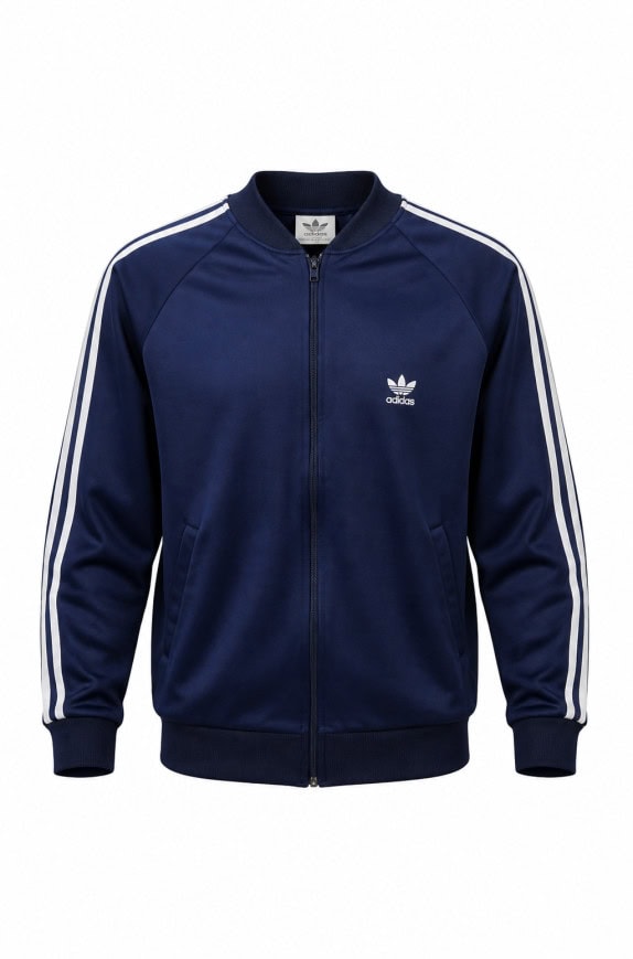 ADIDAS TRACK JACKET RETRO NAVY UOMO PRE OWNED M