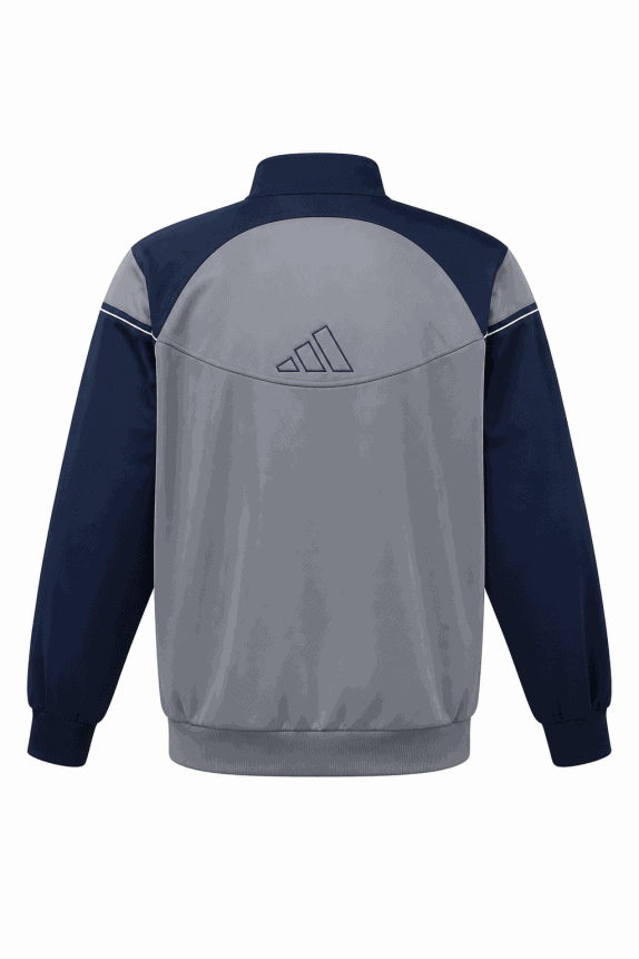 90s ADIDAS TRACK JACKET SPORTSWEAR ΓΚΡΙ ΜΠΛΕ ΑΝΤΡΙΚΟ PRE OWNED L