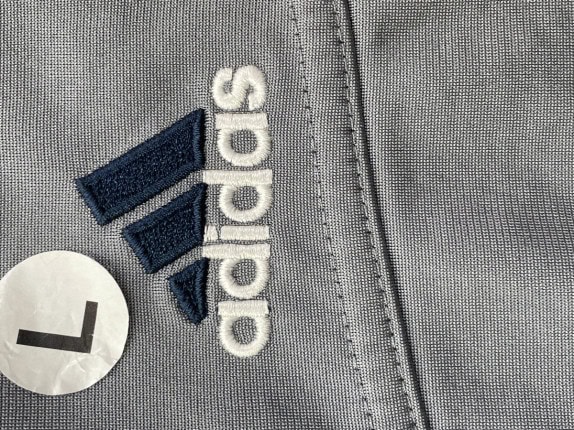 90s ADIDAS TRACK JACKET SPORTSWEAR ΓΚΡΙ ΜΠΛΕ ΑΝΤΡΙΚΟ PRE OWNED L