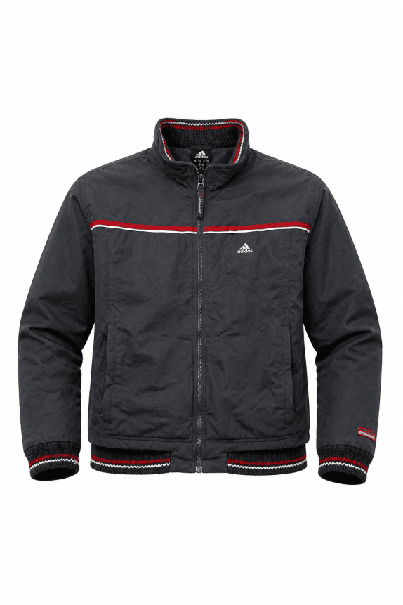 2003 ADIDAS TRACK JACKET SPORTSWEAR ΜΑΥΡΟ ΑΝΤΡΙΚΟ PRE OWNED L