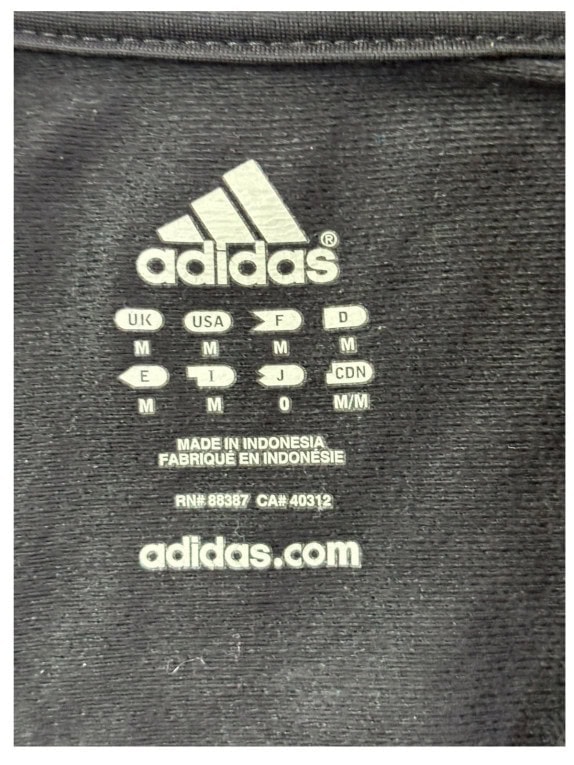 ADIDAS 90s TRACK JACKET SPORTSWEAR ΜΑΥΡΟ ΓΚΡΙ ΑΝΤΡΙΚΟ PRE OWNED M