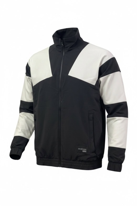 ADIDAS TRACK JACKET SPORTSWEAR ΜΑΥΡΟ ΛΕΥΚΟ ΑΝΤΡΙΚΟ PRE OWNED L