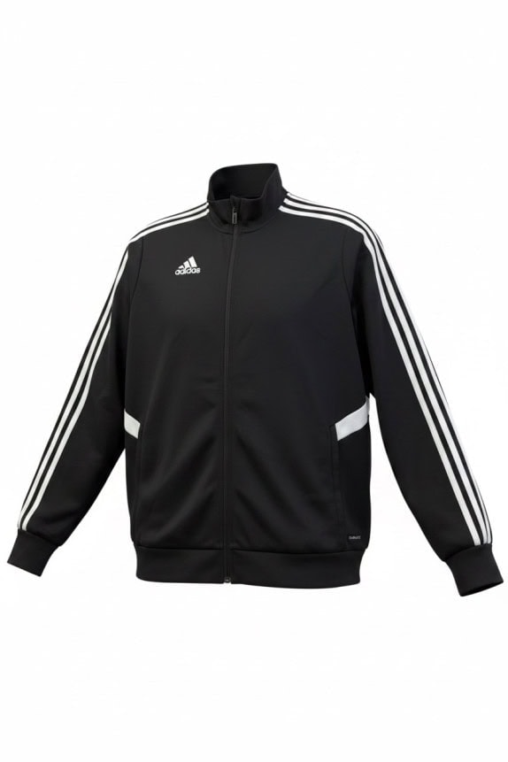 ADIDAS TRACK JACKET SPORTSWEAR ΜΑΥΡΟ UNISEX PRE OWNED S
