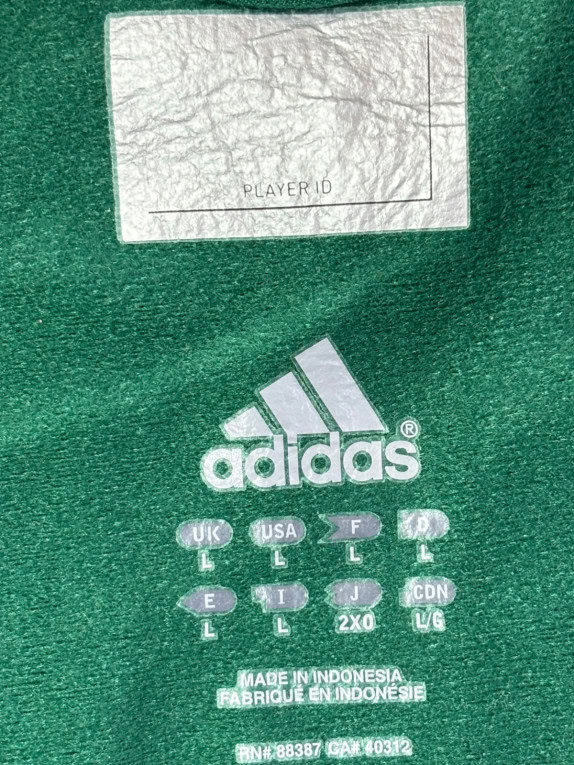 ADIDAS TRACK JACKET SPORTSWEAR VERDE UNISEX PRE OWNED