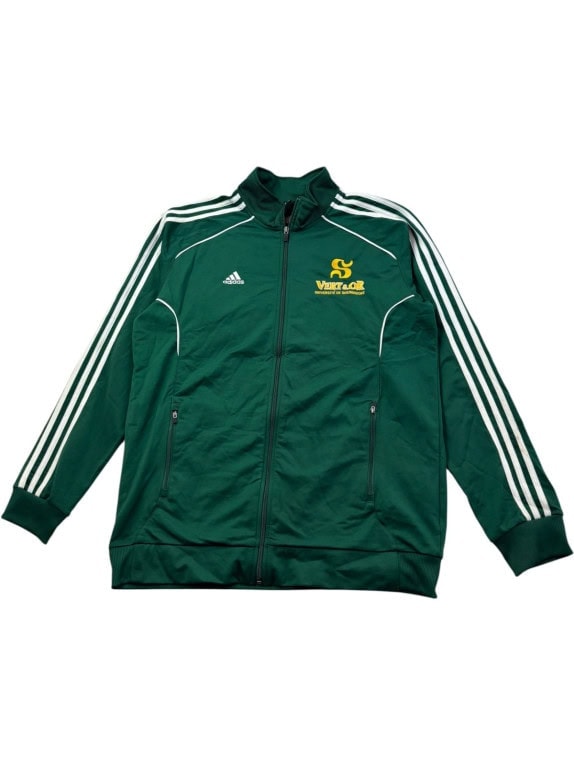 ADIDAS TRACK JACKET SPORTSWEAR VERDE UNISEX PRE OWNED