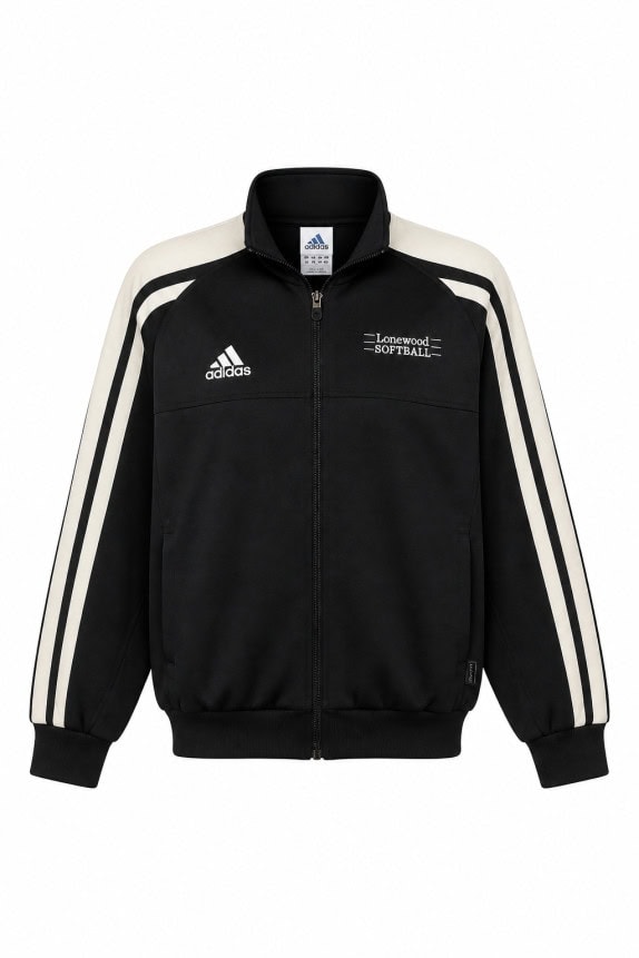90s ADIDAS TRACK JACKET SPORTY BLACK UOMO PRE OWNED L