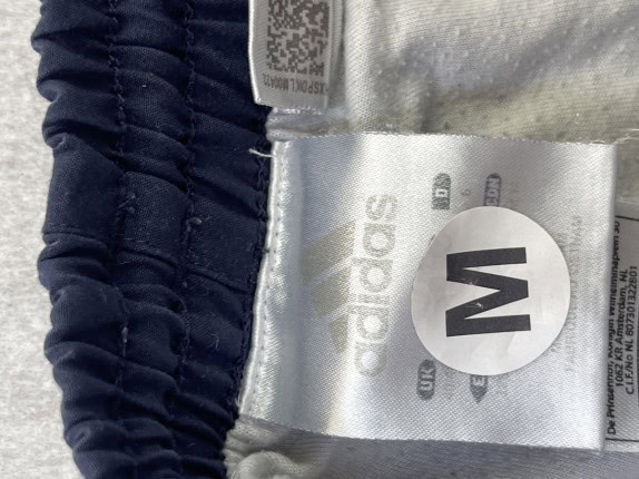 ADIDAS TRACK PANTS ATHLETIC NAVY MEN PRE OWNED M
