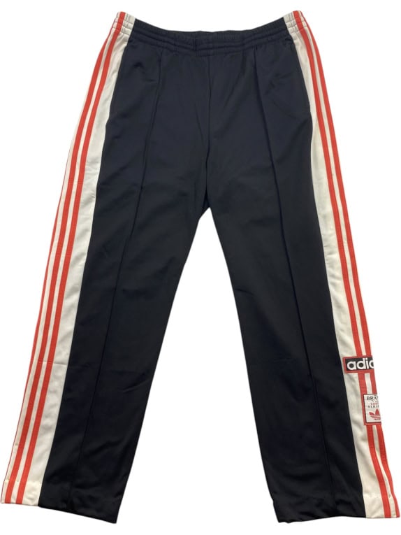 Adidas Snap Button Track Pants Black Size L