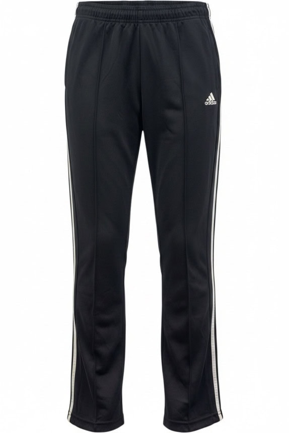 ADIDAS TRACK PANTS MINIMAL BLACK UNISEX PRE OWNED L