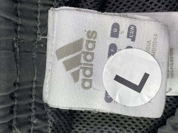 00s ADIDAS PANTALONI TUTA RETRO NERO BLU UNISEX PRE OWNED L