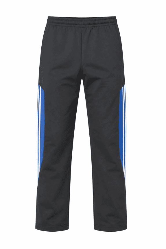 00s ADIDAS TRACK PANTS RETRO BLACK BLUE UNISEX PRE OWNED L
